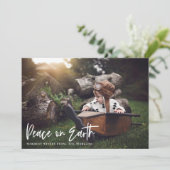 Peace on Earthホリデーフォトカード シーズンカード (スタンド正面)