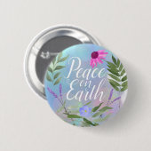 Peace on Earthボタン 缶バッジ (正面&裏面)