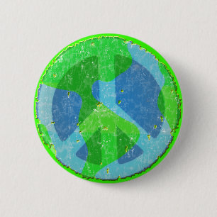 Peace on earthボタン 缶バッジ