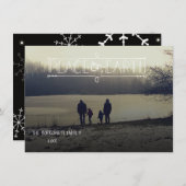 Peace On Earth写真クリスマスカード シーズンカード (正面/裏面)