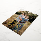 Peace on Earth写真クリスマスカード 箔シーズンカード (回転した状態)