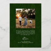 Peace on Earth写真クリスマスカード 箔シーズンカード (裏面)