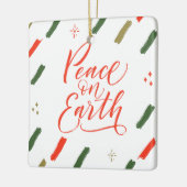 Peace on Earth写真クリスマスツリー セラミックオーナメント (左)