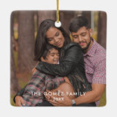 Peace on Earth写真クリスマスツリー セラミックオーナメント (裏面)