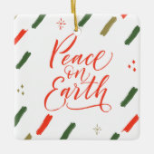 Peace on Earth写真クリスマスツリー セラミックオーナメント (正面)