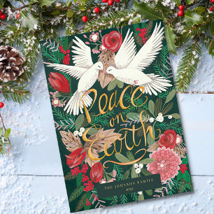 Peace On Earth写真クリスマス シーズンカード