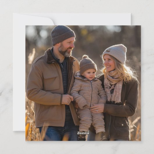 PEACE ON EARTH手描きカスタム写真 シーズンカード (裏面)