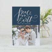 Peace On Earth手書き文字海軍写真 シーズンカード (スタンド正面)