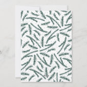 Peace On Earth手書き文字緑写真 シーズンカード (裏面)