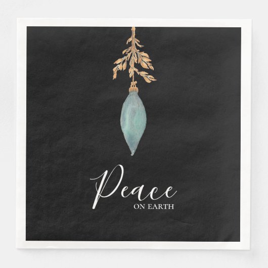 Peace on Earth手絵を描ターコイズ水彩 (正面)