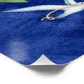 Peace on Earth金ゴールドタイポグラフィ非宗派 ポスター (コーナー)