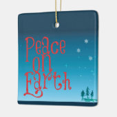 Peace on Earth セラミックオーナメント (左)