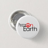 Peace on Earth – 四角ボタン 缶バッジ (正面&裏面)