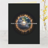 Peace On Earth – 要求に応じて平和を人気がある実現 カード (黄色い花)