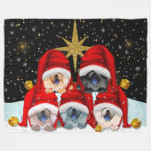 PEACE ON EARTH 5チョウフリースブランケット フリースブランケット (正面(横))