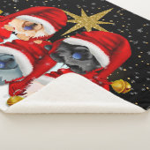 PEACE ON EARTH 5チョウSHERPA毛布 シェルパブランケット (3/4)