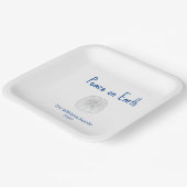 Peace on Earth Beach Sand Dollar Christmas Party ペーパープレート (傾斜あり)