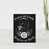 Peace On Earth Begins At Birth Doula Midwife  カード (正面)