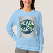 Peace On Earth Blue T-Shirt Tシャツ (正面)
