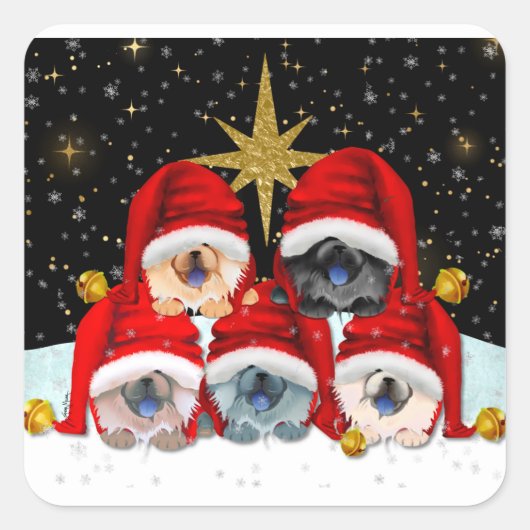 PEACE ON EARTH CHOWスタンプ スクエアシール (正面)