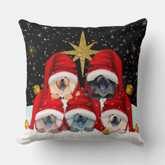 PEACE ON EARTH CHOW枕 クッション (正面)