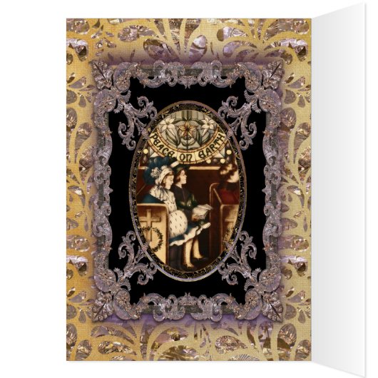 Peace on Earth Christian Victorian Christmas (内側 (左))