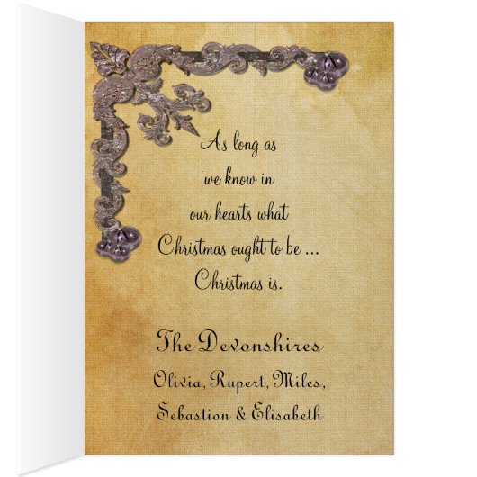 Peace on Earth Christian Victorian Christmas (内側 (右))