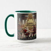Peace on Earth Christmas Mug AI Used マグカップ (左)
