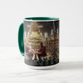 Peace on Earth Christmas Mug AI Used マグカップ (正面左)