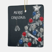 Peace On Earth Dogタグ セラミックオーナメント (左)