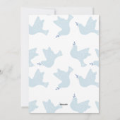 Peace on Earth Doveクリスマス シーズンカード (裏面)