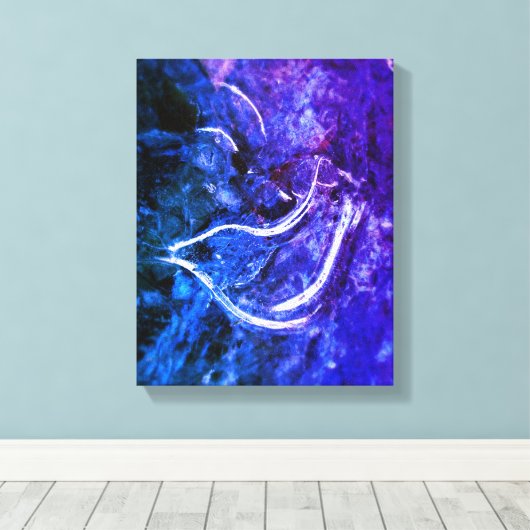 "Peace on Earth" Dove Ice Patterns Canvas Print キャンバスプリント (インサイチュ (ウッドフロア))