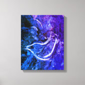 "Peace on Earth" Dove Ice Patterns Canvas Print キャンバスプリント (正面)