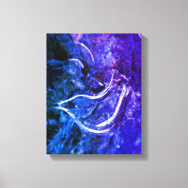 "Peace on Earth" Dove Ice Patterns Canvas Print キャンバスプリント