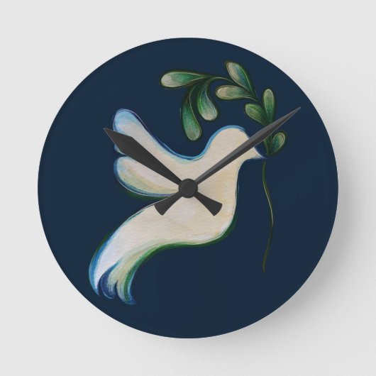 Peace on Earth Dove of Hope                        ラウンド壁時計 (正面)
