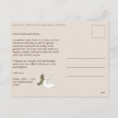 Peace on Earth Dovesクリスマスカスタム写真 シーズンポストカード (裏面)