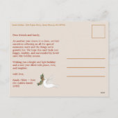 Peace on Earth Dovesクリスマスカスタム写真 シーズンポストカード (裏面)