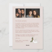 Peace on Earth Dovesクリスマスカスタム3 PHOTO シーズンカード (裏面)