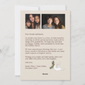 Peace on Earth Dovesクリスマスカスタム3 PHOTO シーズンカード (裏面)