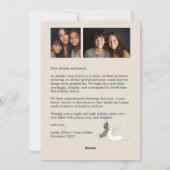 Peace on Earth Dovesクリスマスカスタム3 PHOTO シーズンカード (裏面)