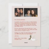 Peace on Earth Dovesクリスマスカスタム3 PHOTO シーズンカード (裏面)