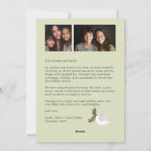 Peace on Earth Dovesクリスマスカスタム3 PHOTO シーズンカード (裏面)