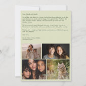 Peace on Earth Dovesクリスマスカスタム4 PHOTO シーズンカード (裏面)