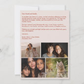 Peace on Earth Dovesクリスマスカスタム4 PHOTO シーズンカード (裏面)