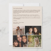 Peace on Earth Dovesクリスマスカスタム4 PHOTO シーズンカード (裏面)