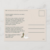 Peace on Earth Doves Business CUSTOM PHOTO シーズンポストカード (裏面)