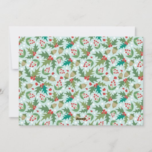 Peace on Earth Holiday写真誕生のお知らせ シーズンカード (裏面)