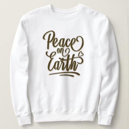 Peace On Earth HolidaysクリスマスギフトSweatshirt スウェットシャツ (デザイン正面)