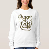 Peace On Earth HolidaysクリスマスギフトSweatshirt スウェットシャツ (正面)