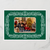 Peace on Earth in Green金ゴールド 箔シーズンカード (裏面)